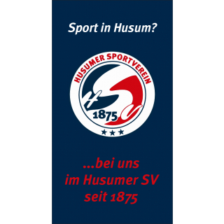 VK Husumer SV seit 1875 Handtuch mit Vereinslogo