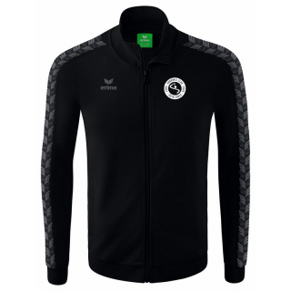 VK HC Treia/Jübek Essential Team Tracktop Jacke schwarz inkl. Vereinslogo M mit Initialen vorne, unten rechts