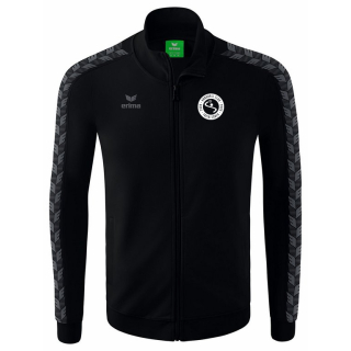 VK HC Treia/Jübek Essential Team Tracktop Jacke schwarz inkl. Vereinslogo L mit Initialen vorne, unten rechts