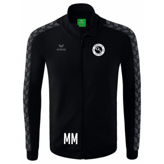 VK HC Treia/Jübek Essential Team Tracktop Jacke schwarz inkl. Vereinslogo XXXL mit Initialen vorne, unten rechts