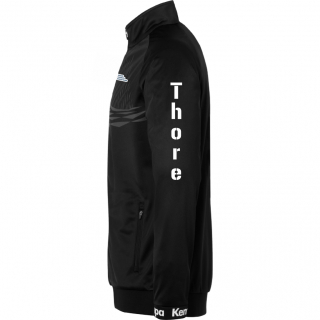 VK SG HSN Kempa Wave 26 Poly Jacket Kids schwarz inkl. Vereinslogo Brust 164 mit Name, Arm links