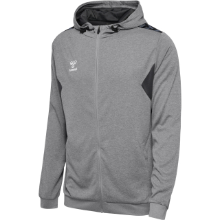 Hummel hmlAUTHENTIC PL ZIP HOODIE GREY MELANGE S