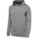 Hummel hmlAUTHENTIC PL ZIP HOODIE GREY MELANGE S