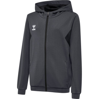 Hummel hmlAUTHENTIC PL ZIP HOODIE KIDS ASPHALT 116