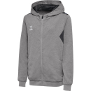 Hummel hmlAUTHENTIC PL ZIP HOODIE KIDS GREY MELANGE 116