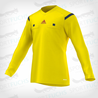 adidas Schiedsrichtertrikot Referee 14 langarm vivid yellow s13 / collegiate navy / hi-res red f13 M