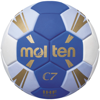 molten Handball C 7 blau/weiß/gold 0