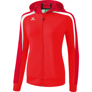 erima Liga 2.0 Trainingsjacke mit Kapuze rot/dunkelrot/weiß 34