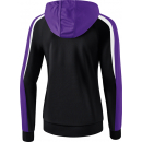 erima Liga 2.0 Trainingsjacke mit Kapuze schwarz/violet/weiß 48