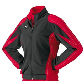 erima Polyesterjacke Racing Line schwarz/rot 36