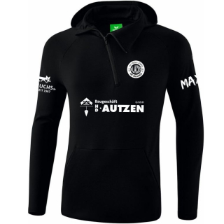 erima HC Blacks Fan-Kapuzensweat schwarz L mit Name/Initialen