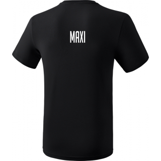 VK HC Treia/Jübek erima Promo-Shirt Kids inkl. Vereinslogo schwarz 116 mit Name, Rücken oben