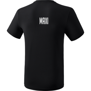 VK HC Treia/Jübek erima Promo-Shirt inkl. Vereinslogo schwarz XXL mit Name, Rücken oben
